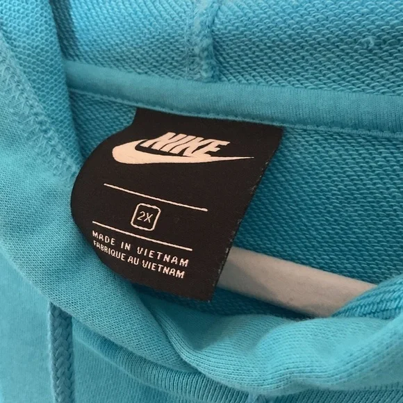 Nike Hoodie sweatshirt Aqua size 2XL - Picture 9 of 10